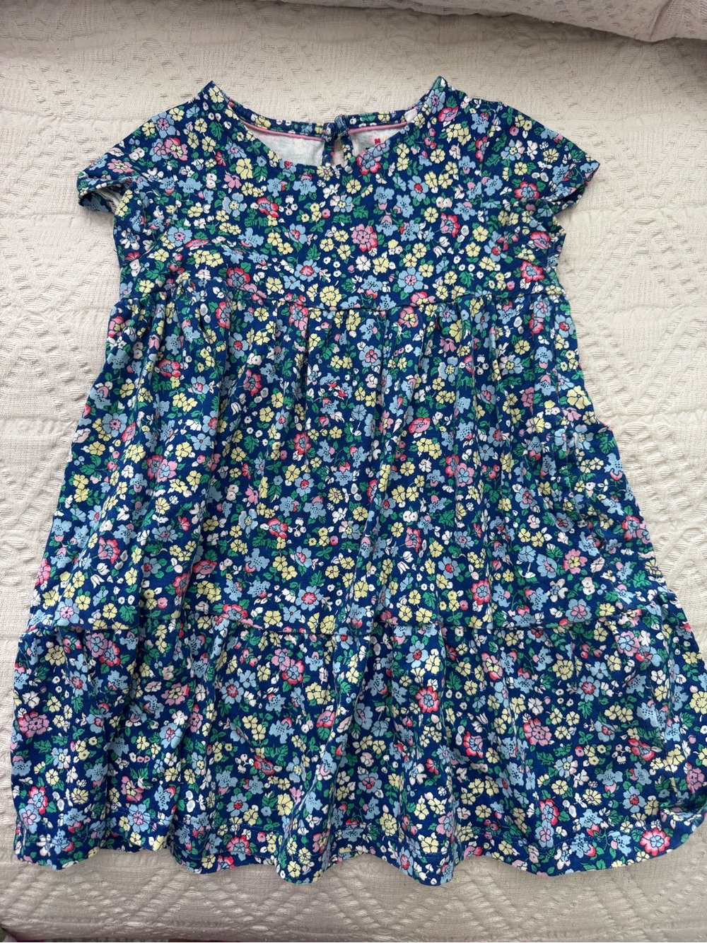 Mini Boden Floral Short Sleeve Dress